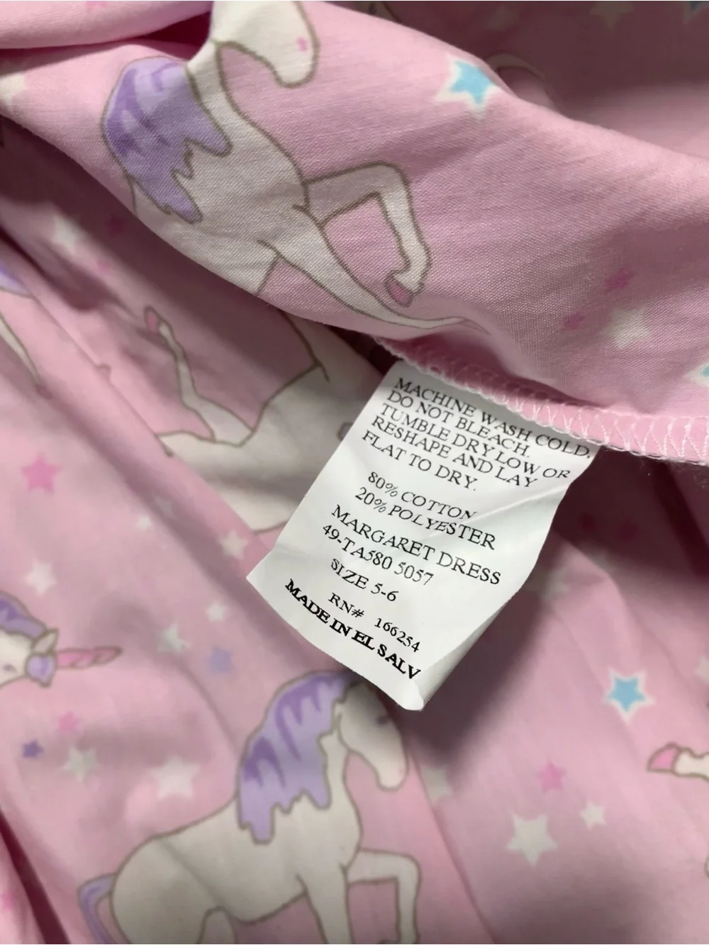 Pink Unicorn Print Sundress with Bow